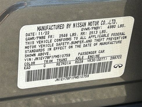 Certified 2023 INFINITI Q50 Luxe w/ Cargo Package image 36