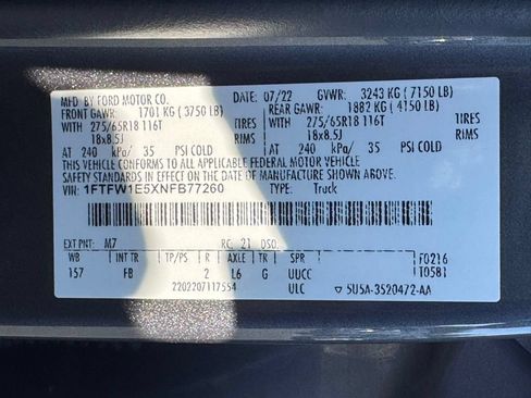 Used 2022 Ford F150 XLT w/ Equipment Group 301A Mid AWD/4WD image 46