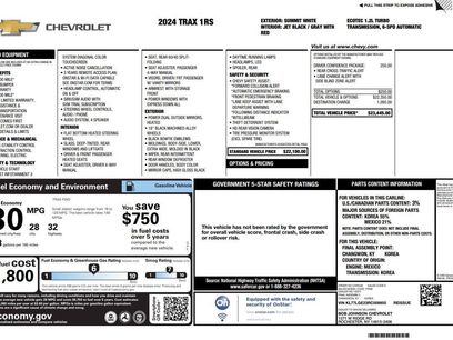 Used 2024 Chevrolet Trax RS w/ Driver Confidence Package