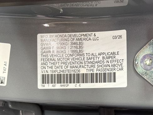 New 2026 Honda Civic Sport image 20