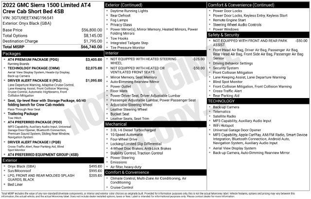 Used 2022 GMC Sierra 1500 AT4 w/ AT4 Premium Package AWD/4WD image 5