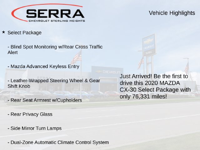 Used 2020 MAZDA CX-30 AWD w/ Select Package image 2