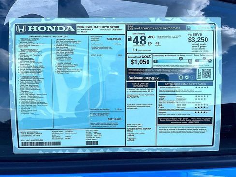 New 2026 Honda Civic Sport image 14