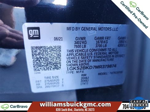 Certified 2021 GMC Yukon SLT w/ SLT Premium Package image 34