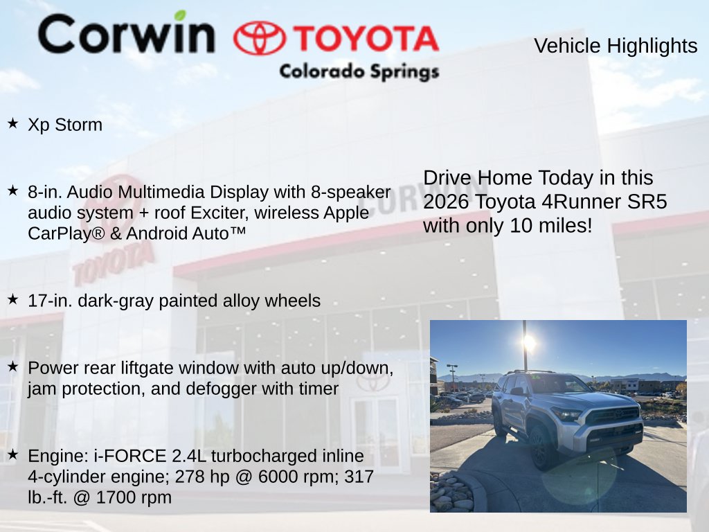 Used 2026 Toyota 4Runner SR5 AWD/4WD image 7