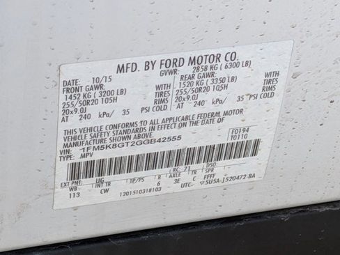 Used 2016 Ford Explorer Sport w/ Equipment Group 401A AWD/4WD image 18