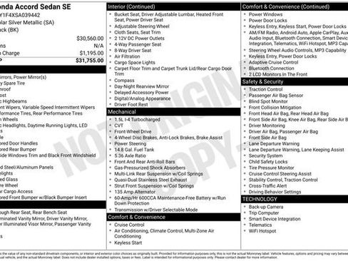Used 2025 Honda Accord SE image 32