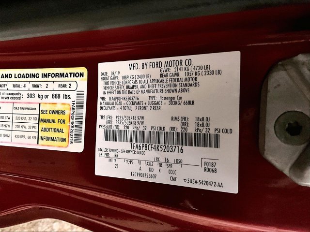 Used 2019 Ford Mustang GT RWD image 32