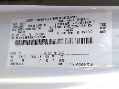 Used 2019 Ford E-450 and Econoline 450 Super Duty w/ Power Windows & Locks Group image 15