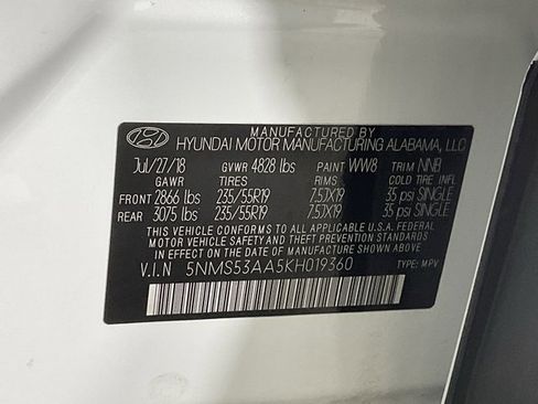 Used 2019 Hyundai Santa Fe Limited image 32