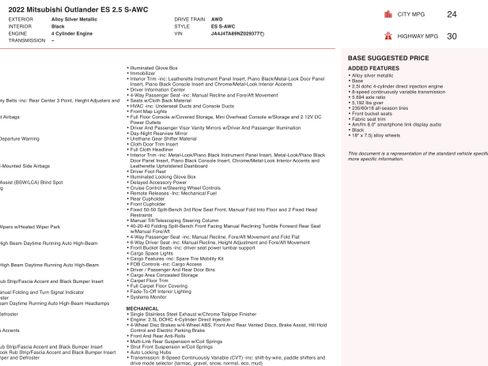 Used 2022 Mitsubishi Outlander ES image 3