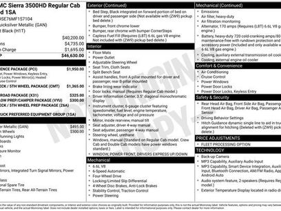 Used 2021 GMC Sierra 3500 4x4 Regular Cab w/ Convenience Package