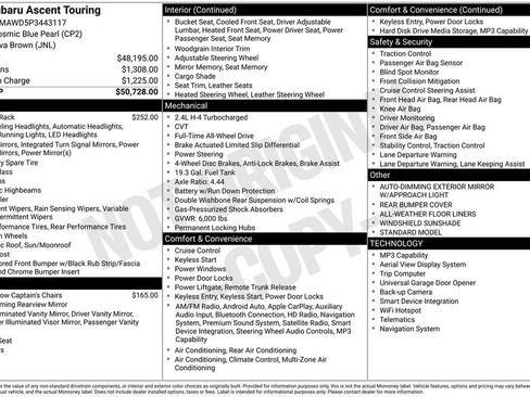 Certified 2023 Subaru Ascent Touring AWD/4WD image 25