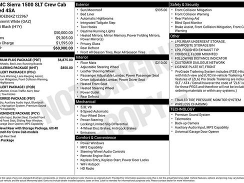 Used 2019 GMC Sierra 1500 SLT w/ SLT Premium Plus Package image 2