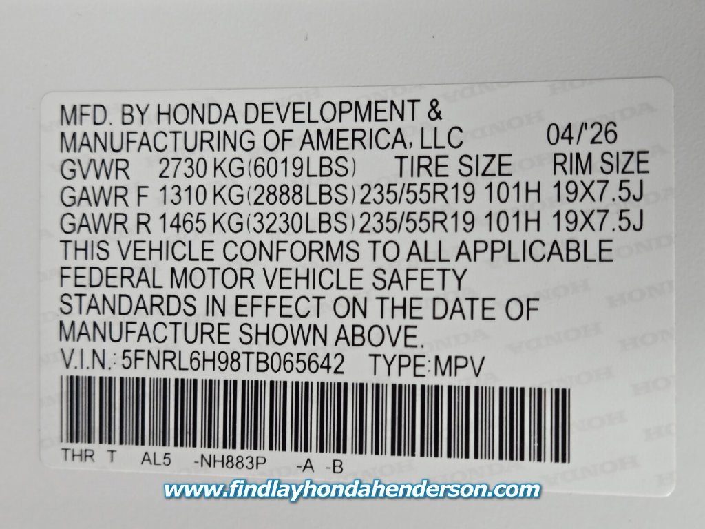 Certified 2026 Honda Odyssey Elite image 15