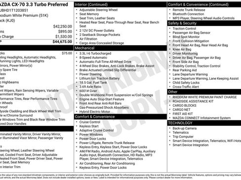 New 2026 MAZDA CX-70 3.3 Turbo w/ Preferred Package image 27