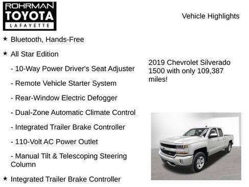 Used 2019 Chevrolet Silverado 1500 LT w/ All Star Edition image 8