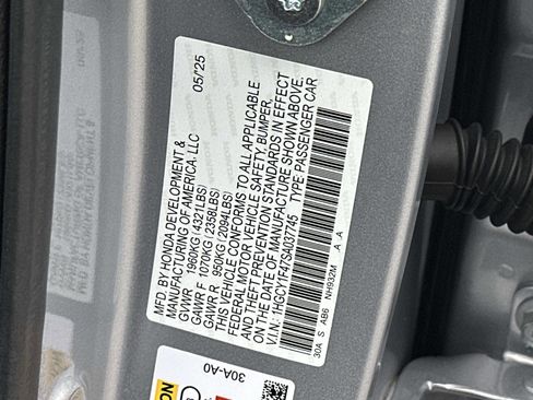 Certified 2025 Honda Accord SE image 30