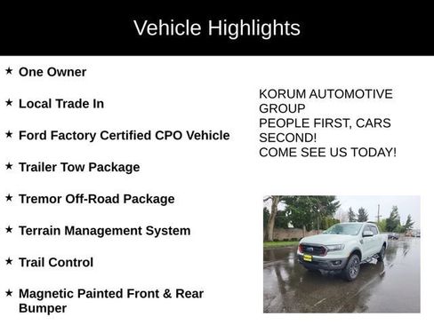 Certified 2023 Ford Ranger Lariat w/ Tremor Off-Road Package image 4