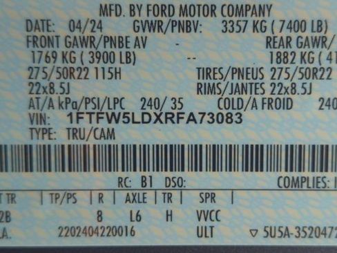 Used 2024 Ford F150 Lariat w/ Equipment Group 502A High AWD/4WD image 14