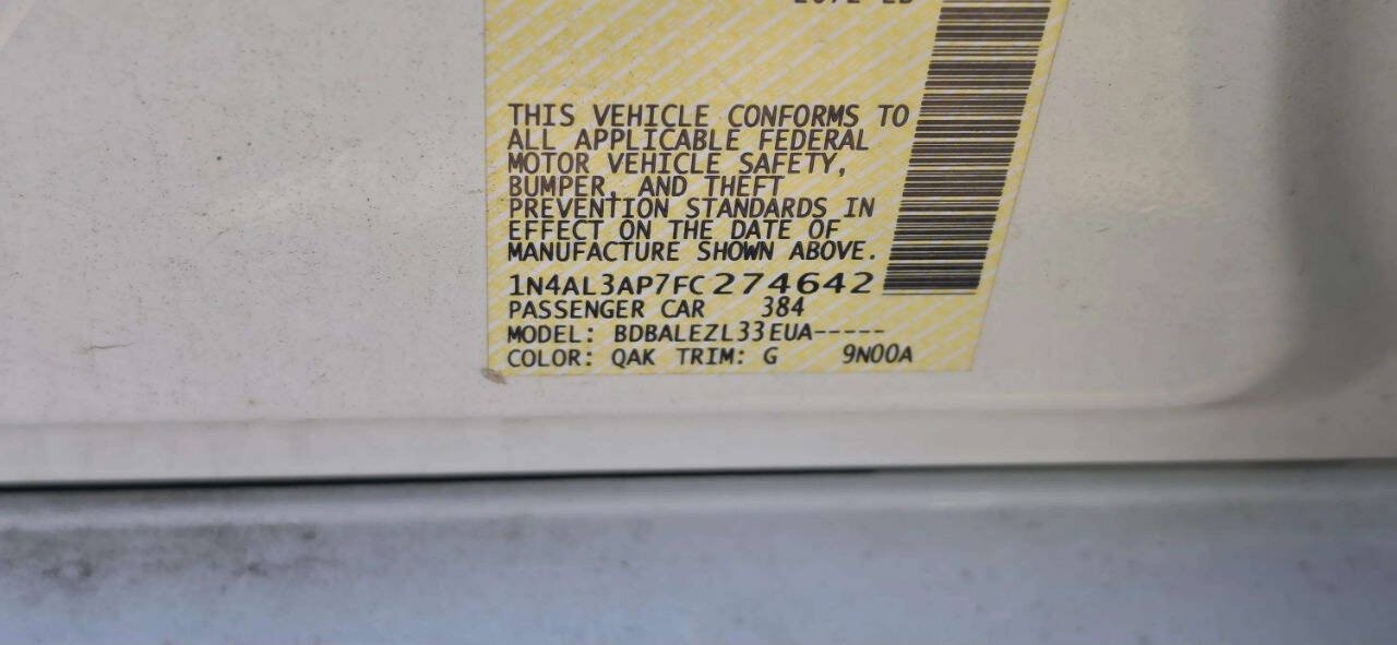 Used 2015 Nissan Altima 2.5 S w/ Power Driver Seat Package FWD image 10
