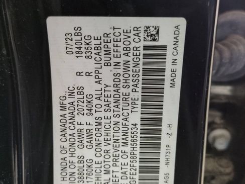 Certified 2023 Honda Civic Sport image 28