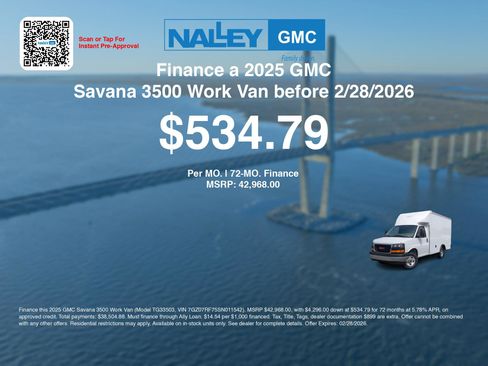 New 2025 GMC Savana 3500 w/ Power Convenience Package image 6