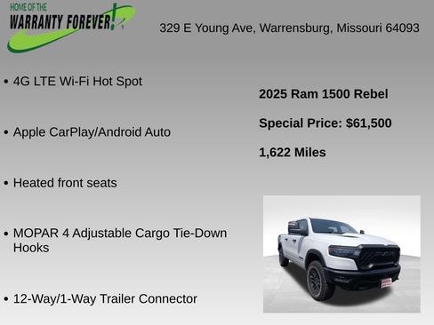 Used 2025 RAM 1500 Rebel w/ Rebel Level 2 Equipment Group AWD/4WD image 14