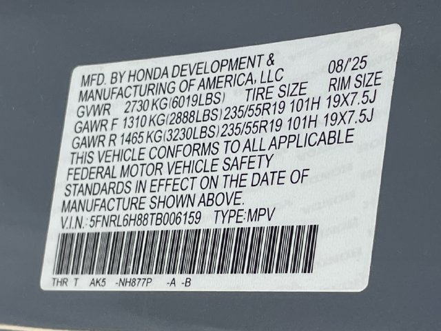 Certified 2026 Honda Odyssey Touring image 15