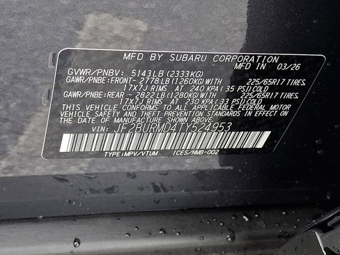 New 2026 Subaru Outback Wilderness AWD/4WD image 15