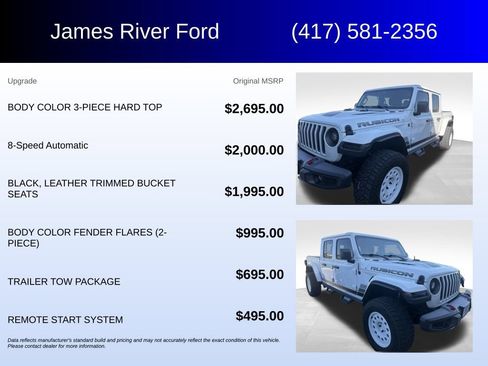 Used 2022 Jeep Gladiator Rubicon w/ Trailer Tow Package AWD/4WD image 5