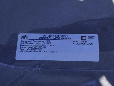 Used 2022 Chevrolet Corvette Stingray Premium Cpe w/ Z51 Performance Package RWD image 6