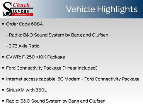New 2026 Ford F250 Lariat w/ Black Appearance Package AWD/4WD image 8