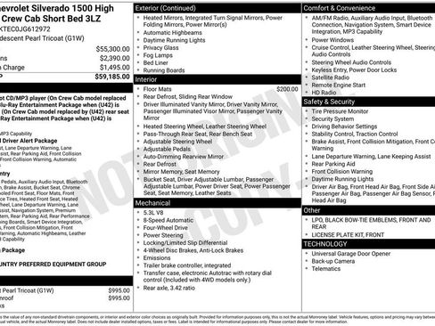 Used 2018 Chevrolet Silverado 1500 High Country AWD/4WD image 5