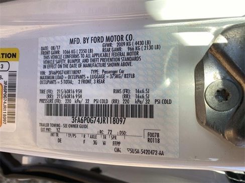 Certified 2018 Ford Fusion S image 55