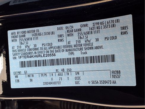 Used 2024 Ford Ranger Lariat AWD/4WD image 22