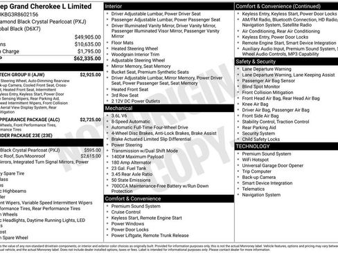 Used 2024 Jeep Grand Cherokee L Limited w/ Luxury Tech Group II AWD/4WD image 3