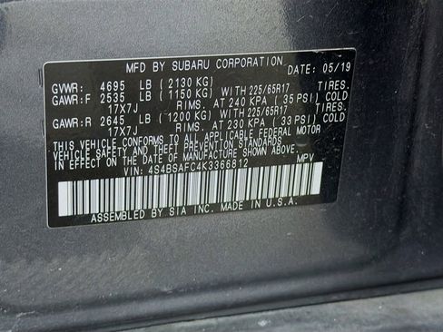 Used 2019 Subaru Outback 2.5i Premium image 30