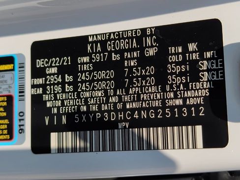 Used 2022 Kia Telluride EX w/ EX Premium Package AWD/4WD image 40
