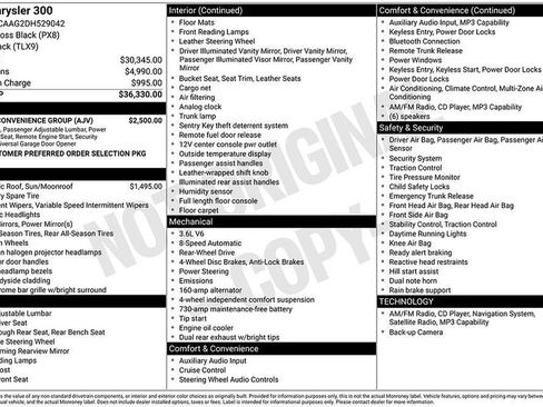 Used 2013 Chrysler 300 w/ Driver Convenience Group RWD image 3