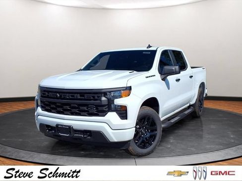 New 2026 Chevrolet Silverado 1500 Custom w/ Turbomax Blackout Package AWD/4WD image 1
