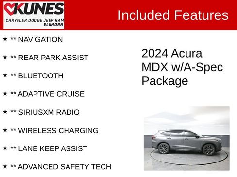 Used 2024 Acura MDX A-Spec AWD/4WD image 3