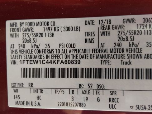 Used 2019 Ford F150 Lariat w/ Equipment Group 502A Luxury image 33