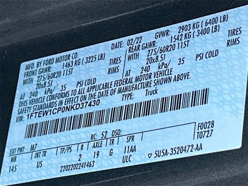 Used 2022 Ford F150 XLT w/ Equipment Group 302A High image 32