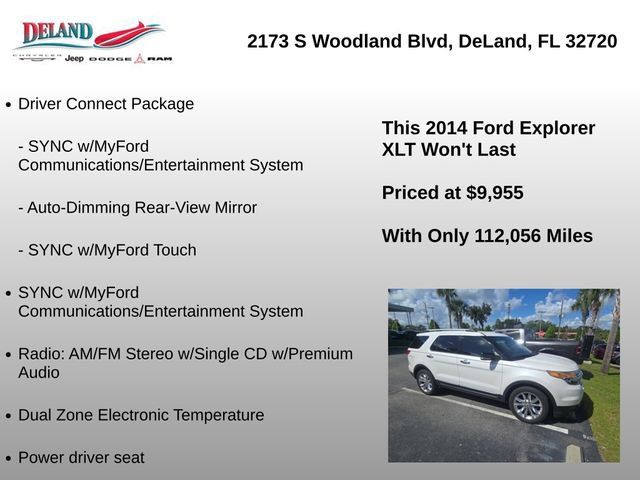 Used 2014 Ford Explorer XLT w/ Equipment Group 202A FWD image 12