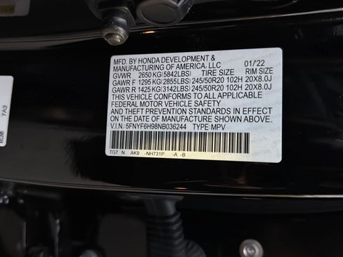 Used 2022 Honda Pilot Touring image 37