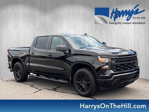 Certified 2026 Chevrolet Silverado 1500 Custom w/ Turbomax Blackout Package AWD/4WD image 1