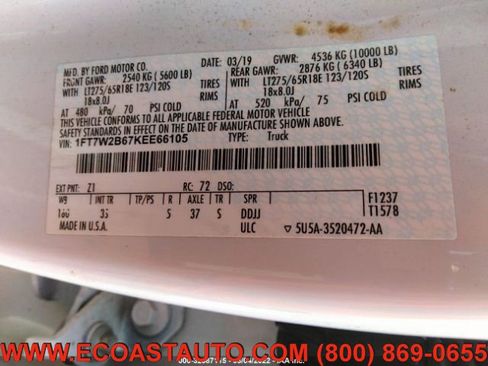 Used 2019 Ford F250 XLT w/ Snow Plow Prep Package image 10