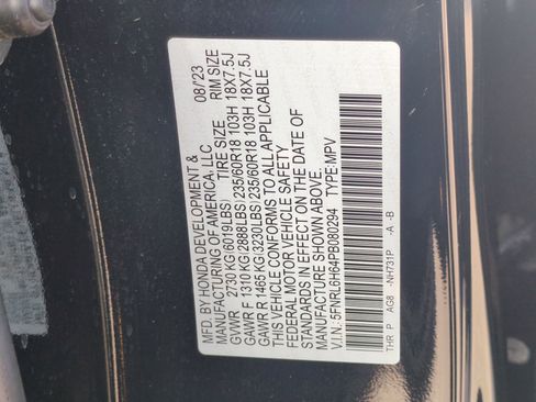 Certified 2023 Honda Odyssey EX-L image 36