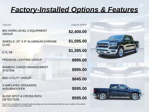 Used 2019 RAM 1500 Big Horn AWD/4WD image 2